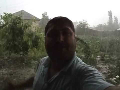 Göyçay rayonuna güclü yağış yağdı Rafiq xəbər verdi!