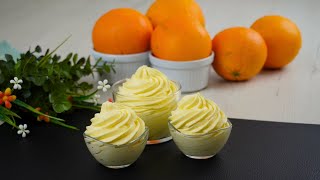 Deliciosa Crema de Naranja para Pasteles, Helados y Cupcakes | Fácil y Saludable
