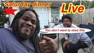 Trimble family life is good  is live! Saturday dinner ￼