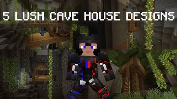 5 Lush Cave House Designs | Minecraft Snapshot 21w10a