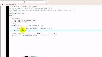 aula 1090 Algoritmos e Logica de programação   Laço de repetição Enquanto Tabuada C