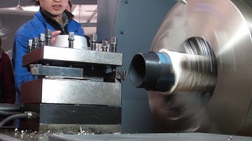 cnc pipe threading lathe video--outside thread