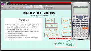 PROJECTILE MOTION - PART 2 - | Sample Problems