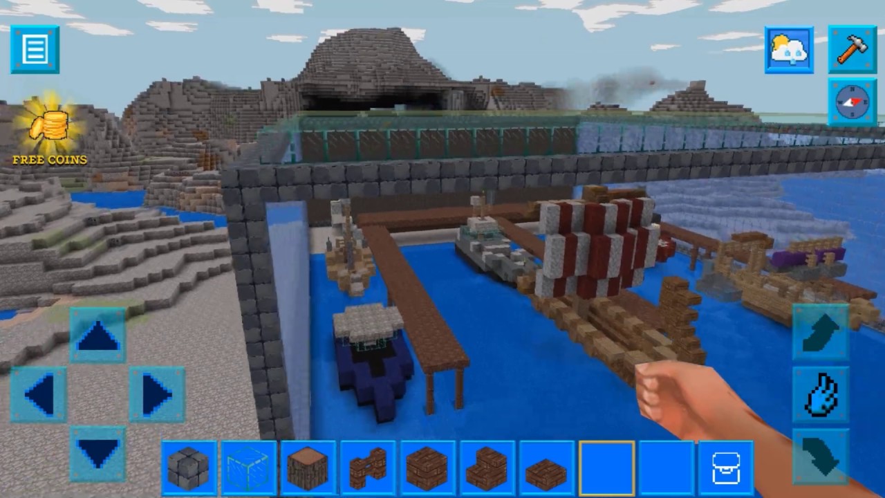 ПОСТРОЙКА ЛОДОЧНОЙ ПРИСТАНИ // RealmCraft Game with Skins Export to