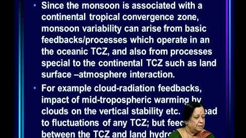 Mod-05 Lec-12 Tropical Convergence Zones and the Indian monsoon - Part 2