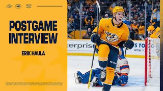 Erik Haula: Postgame Interview - Jan. 13