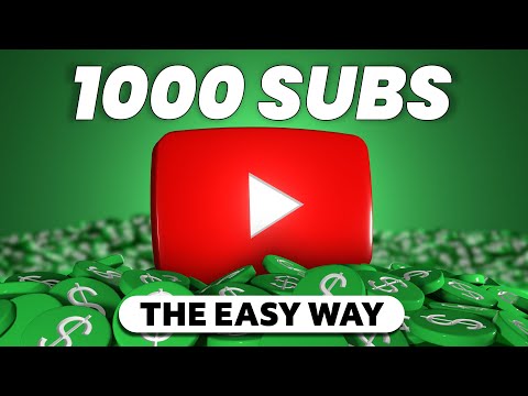 It's MUCH EASIER to get 1000 Subs When You Do THIS!