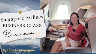 Singapore Airlines Business Flight from Sydney to Singapore Review (Day time flight)