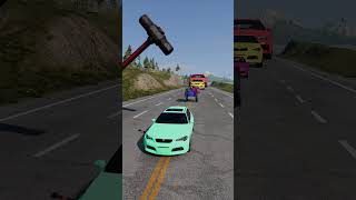 Colorful Small to Giant Cars vs Ham...