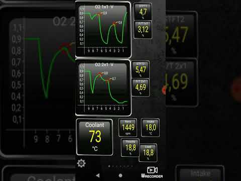 диагностика torque pro через elm 327 и obd  разъем кислородных датчиков. ошибки P0421 P0431