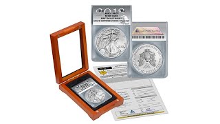 2018 MS70 ANACS FDOI LE 13,018 Silver Eagle Dollar Coin
