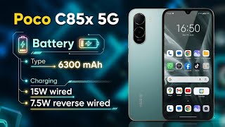 Poco C85x 5G Review | 6300 mAh battery & 15W fast charging | official video trailer | #PocoC85x5G
