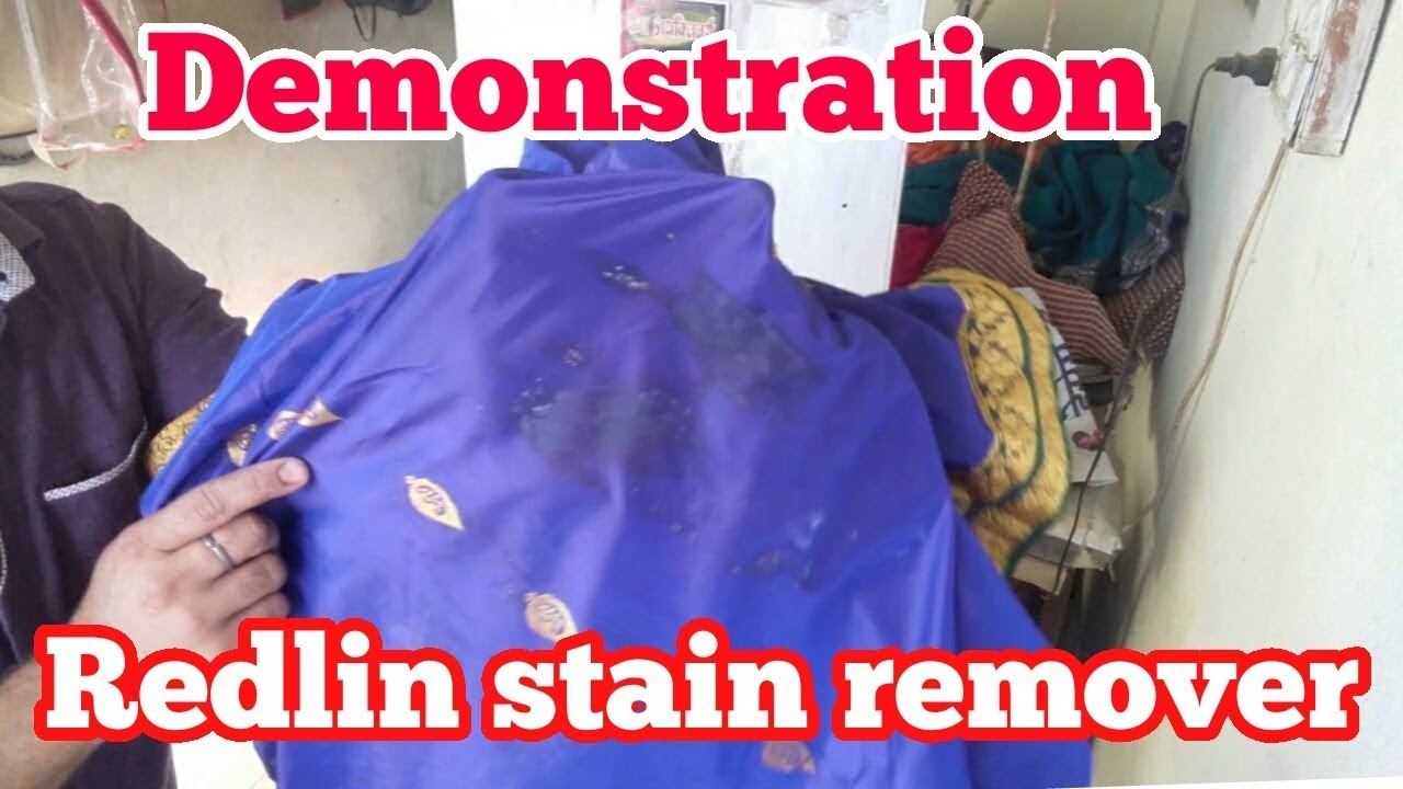 DEMONSTRATION Redlin stain remover .(HINDI ) YouTube