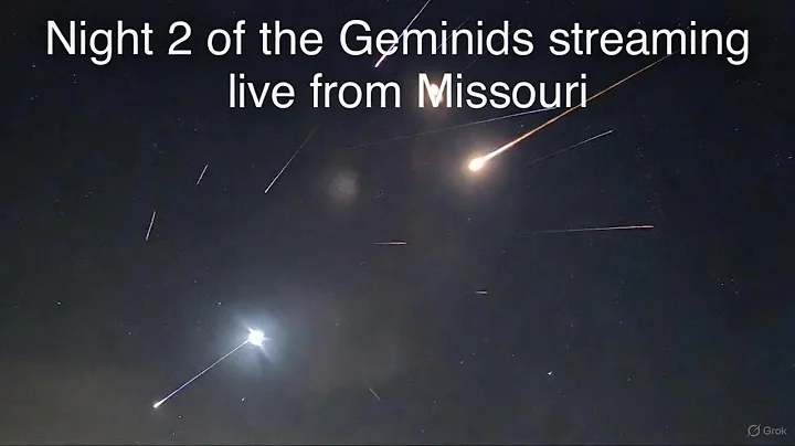 🔴 LIVE: Geminid Meteor Shower Night 2 from Missouri! More Shooting Stars & Fireballs