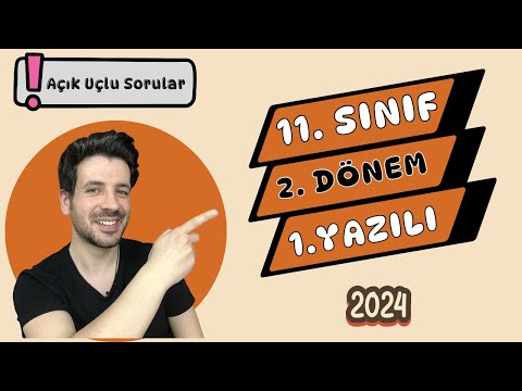 11. SINIF TARİH 2. DÖNEM 1. YAZILI - 2024 ( Açık Uçlu Sorular)