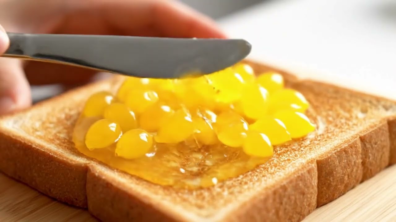 AI ASMR GLASS CUTTING AND SPREADING DELICIOUS TOPPINGS ON TOAST | RELAXING SOUNDS TO FALL ASLEEP TO