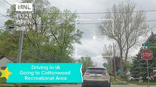 Driving City| going to Cottonwood Recreational Area in Des Moines Iowa of USA 2024 4K 60f #travel