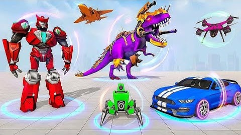 Dino Robot Limousine Transform Game: Robot Defender From Alien Invasion #3 | Android iOS Gameplay