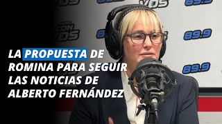 La propuesta Romina Manguel para seguir las noticias sobre Alberto Fernández