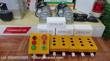 Hộp nút nhấn 3 lỗ , 2 lỗ , 1 lỗ, Nút nhấn công nghiệp, đèn báo