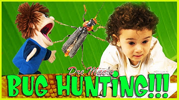 Learning about BUGS with TODDLER and SILLY PUPPETS.(Potato beetle and more) Learning kid videos