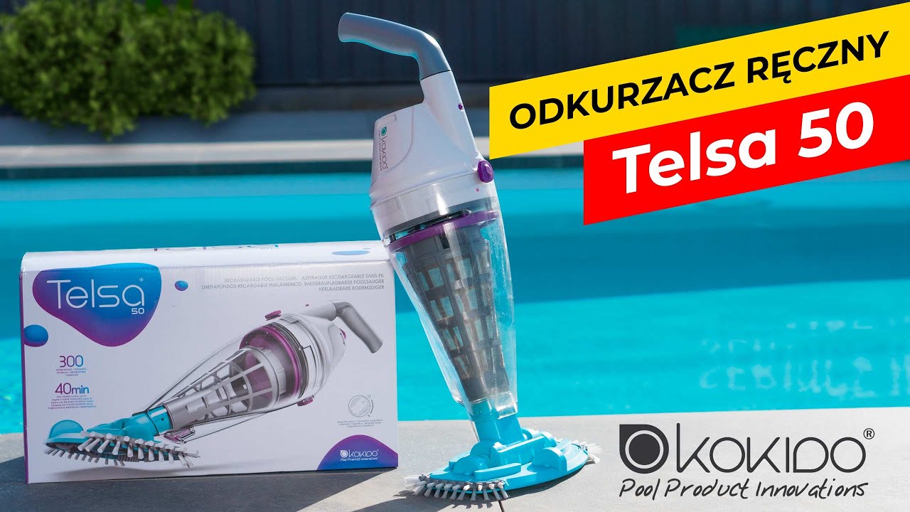 Ręczny odkurzacz basenowy | Kokido Telsa 50  | Przegląd