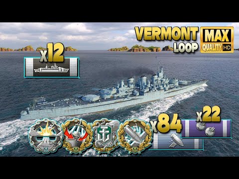 Видео: Линкор «Вермонт»: бортовой каратель - World of Warships