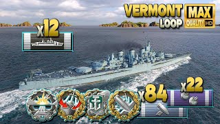 Battleship Vermont: Broadside punisher  World of Warships