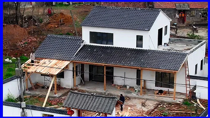 construction of a new two-story house and fence in rural China | part 2 - DayDayNews