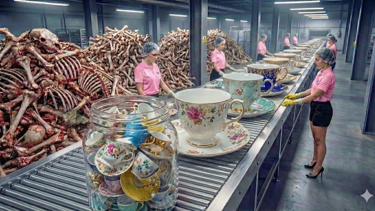 Automatic Factory United States Production | From Animal Bones to Tea Cup Sets (Full Process)