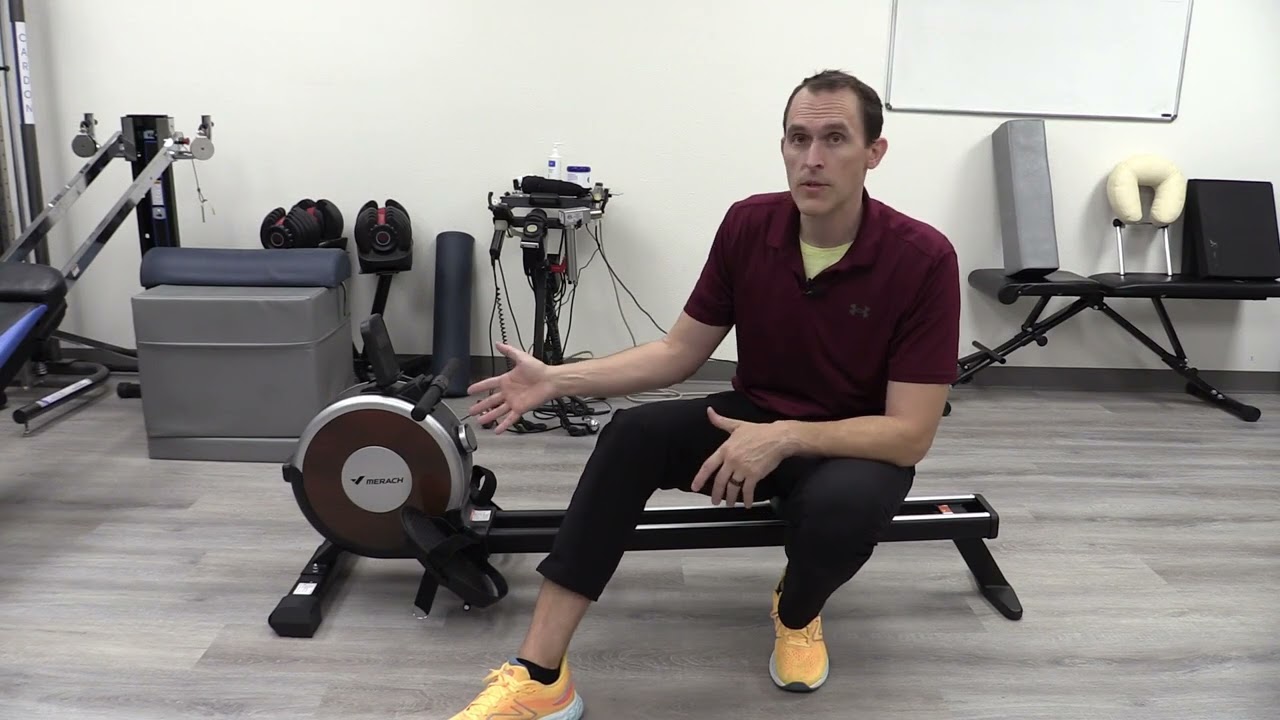 Rowing For Posture + Pain Relief - Merach Magnetic Rower Demo