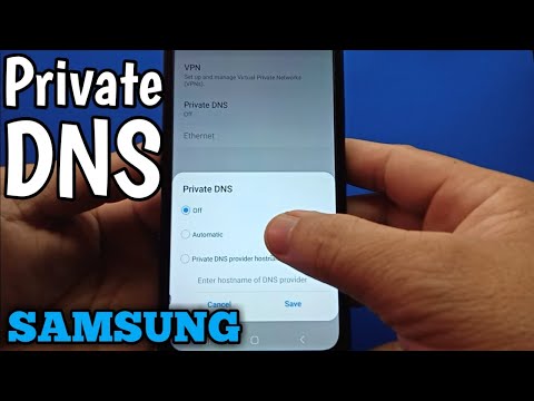 How to setup private DNS on Samsung Galaxy A02