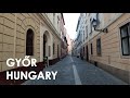 Evening walk in Győr, Hungary - backstreets, sunset - PART 2