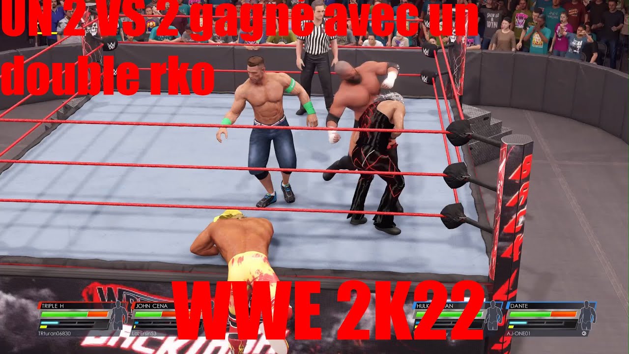 Double Rko Tornado tag team online sur WWE 2k22 un match avec un double RKO ...