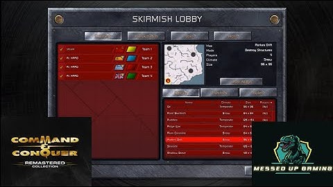 Command and Conquer Red Alert Remastered Skirmish Gameplay USSR– MAP: Roakes Drift 2