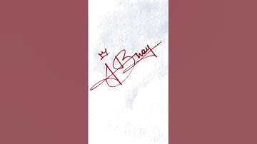 Abhay Name 🥰 Signature 🔥 ||#shorts #youtubeshorts #shortsvideo