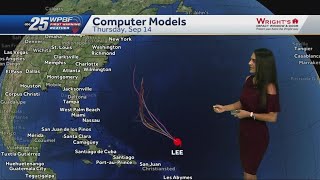 Tracking Hurricane Lee, Category 4 again by Monday