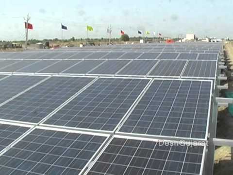 Video Visit To Worlds First Canal Top Solar Power Plant In Gujarat With Sunedison Official