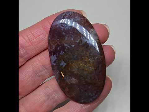 Моховий агат – природний кабошон для колекції для створення ювелірних прикрас 89 ct, відео 1