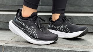 ASICS Gel Nimbus 25 (Black/White)