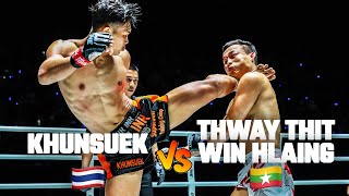 Piling The DAMAGE 💥👊 Khunsuek vs. Thway Thit Win Hlaing | Full Fight screenshot 5