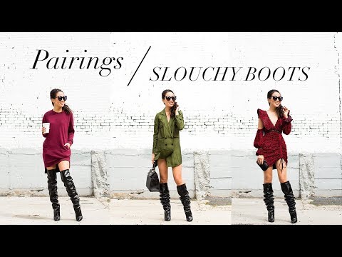 How To Wear Slouchy Knee-High Boots This Fall - The Mom Edit