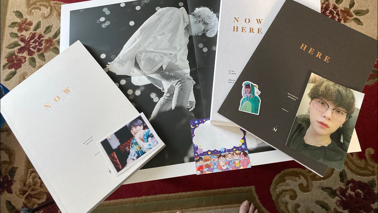 Suga Now Here Fansite Unboxing - YouTube