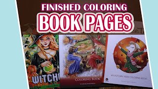 Completed Coloring Pages for September and October 2025 🍁🎃