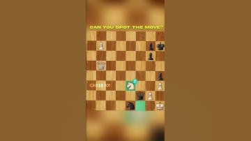 can you spot the continuation🤔?? #chess #chessgame #checkmate #brilliant #chesstatactics