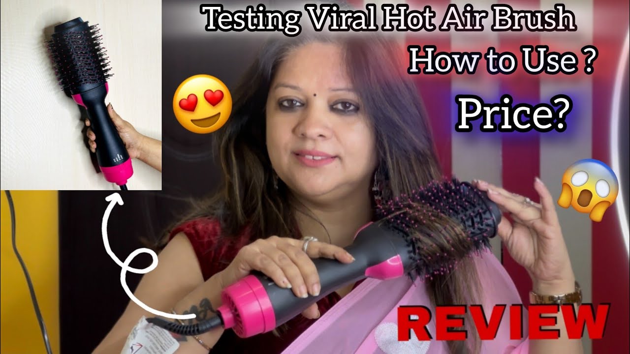 Viral* Hot Air Brush Review ✨ From , Price+ How to use Demo