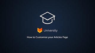 How to Customize Your Articles Page | HappyFox University
