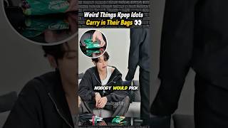 What’s In Kpop Idols Bags!?🫣 #kpop #shorts