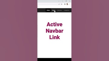 Active Navbar Link by bootstrap  #navlink #navbar #html #bootstrap