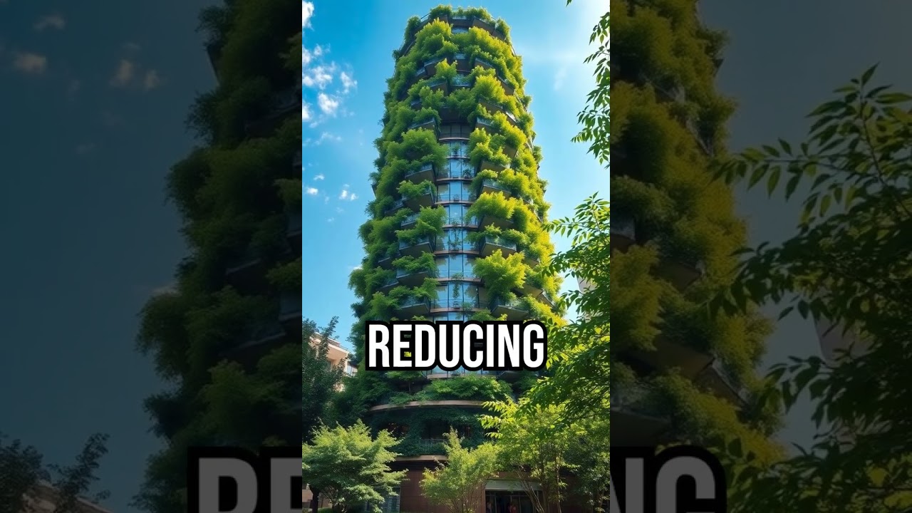 Discover how trees cool skyscrapers! #GreenArchitecture #EcoCities #FunFact